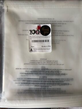 100 Count Large Clear Resealable Poly Bags 11" x 14" | Shipping Bags | Self-Seal